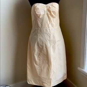 NWT Banana Republic 16 peach pink silk party dress